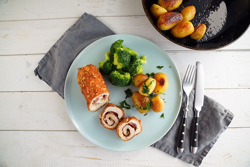 Hähnchen Cordon Bleu mal anders! Hähnchenrolle
