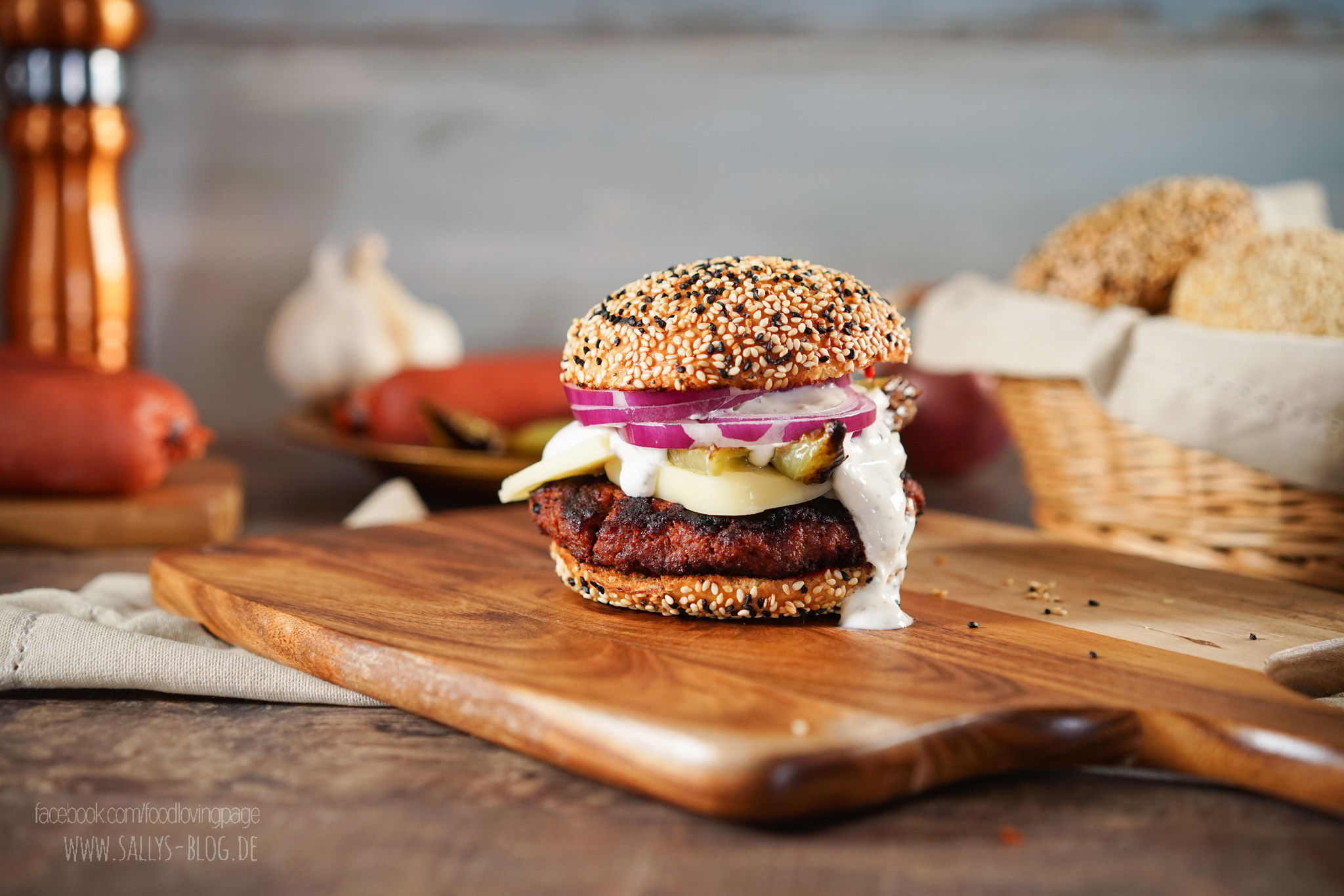 Sucuk Burger Deluxe / Simit Burger Brot