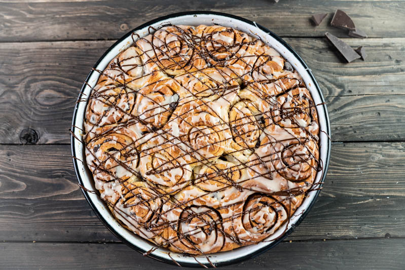 Schoko Zimtschnecken / Cinnamon Chocolate Rolls / VEGAN