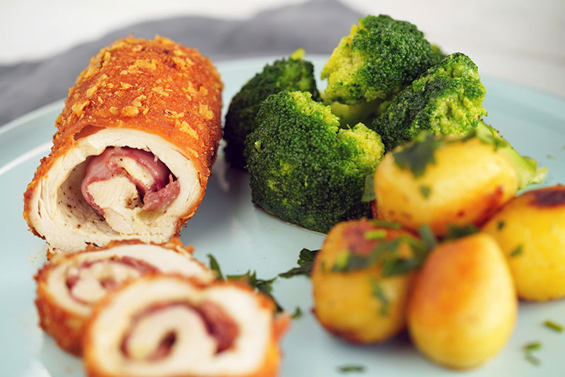 Hähnchen Cordon Bleu mal anders! Hähnchenrolle