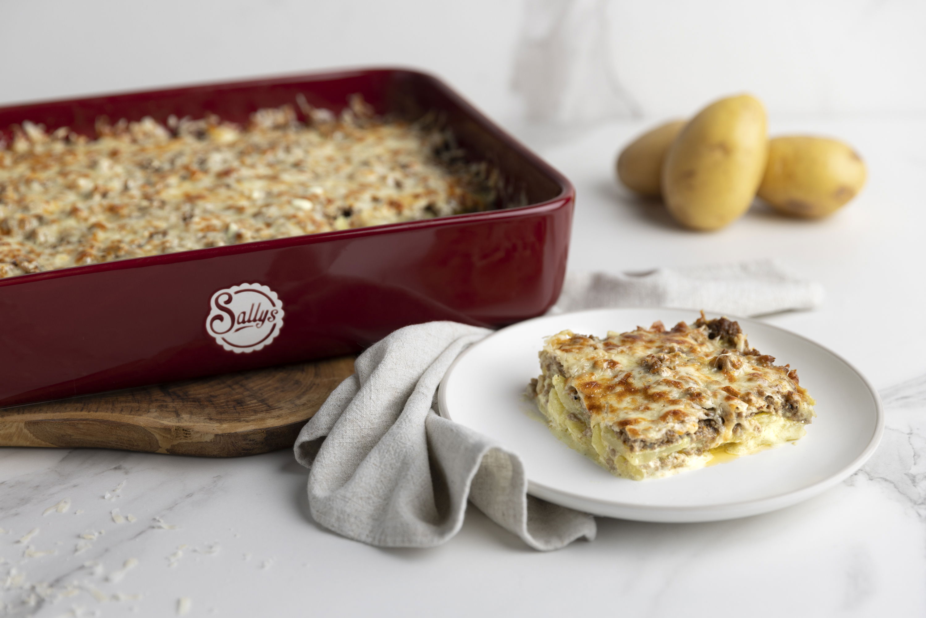 Würziges Hackfleisch-Kartoffelgratin
