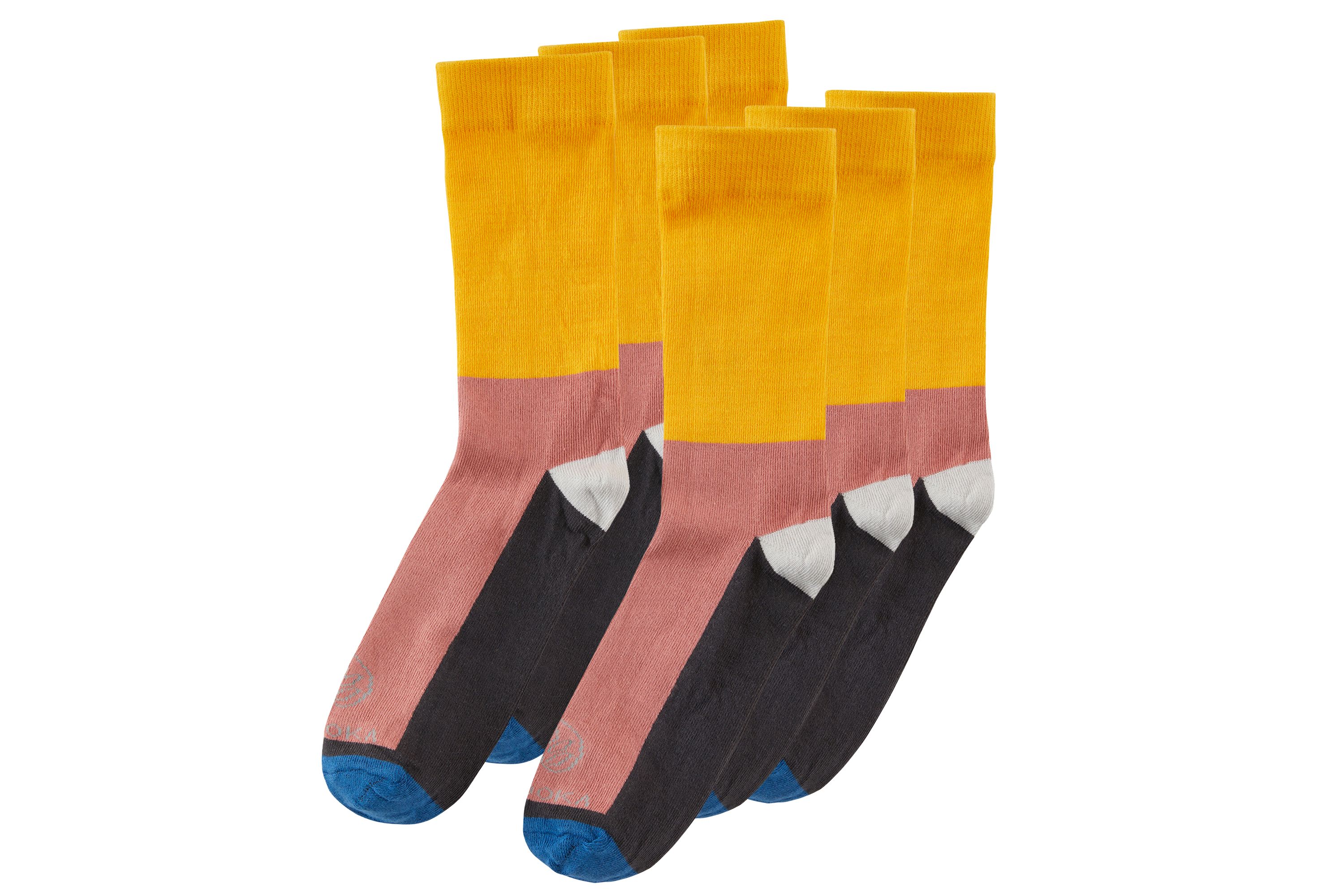 3 Paar bunte Ela-Socken
