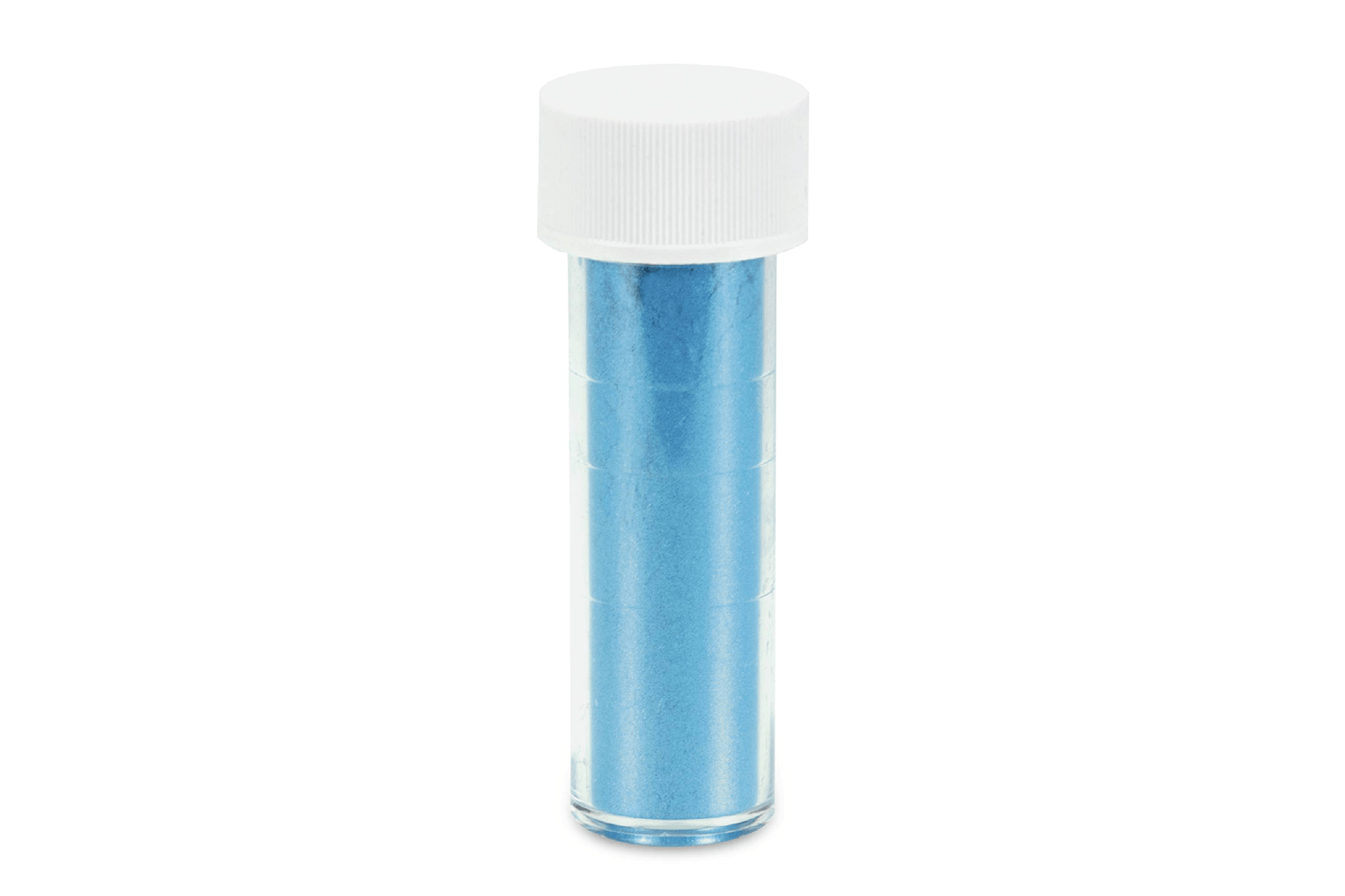 Eine Tube Kristallpulver blau
