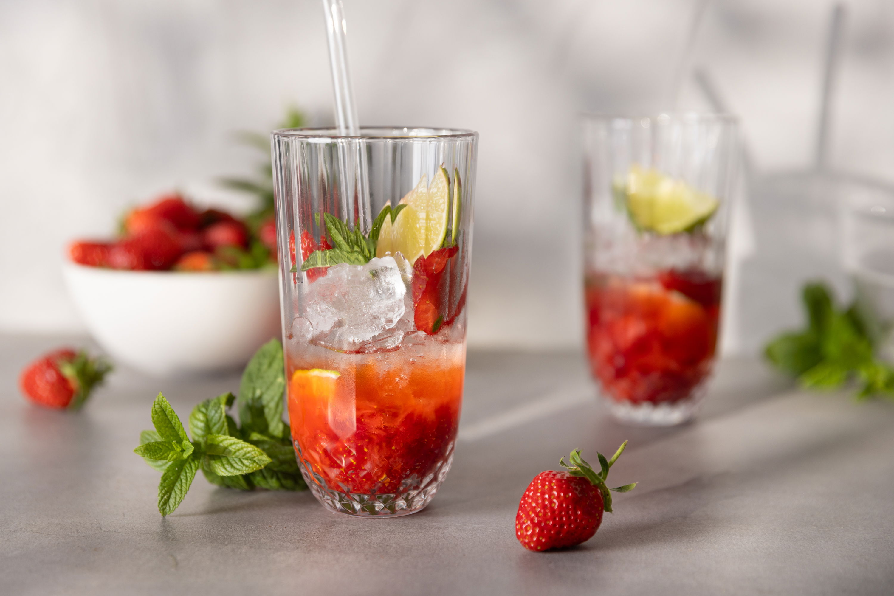 Erdbeer-Limonade / Erdbeer-Mojito alkoholfrei