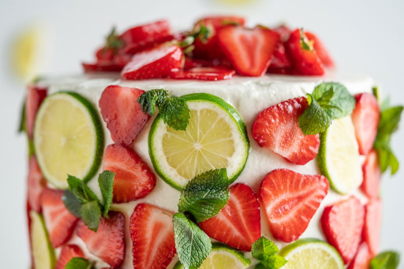Erdbeer Mojito Torte / Schmecksperiment Jelly Cocktail Cake