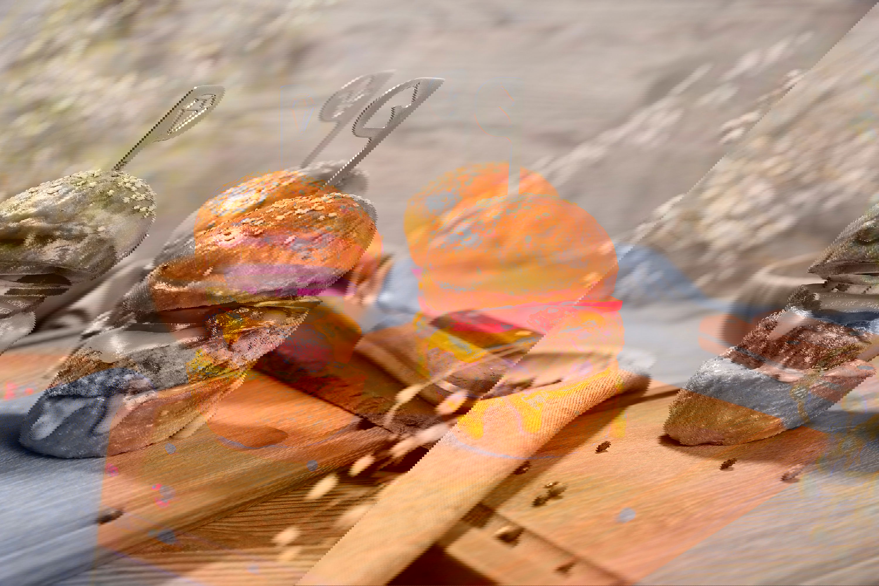 Mini Burger / Klassisch und Veggie / Fingerfood Silvester Party