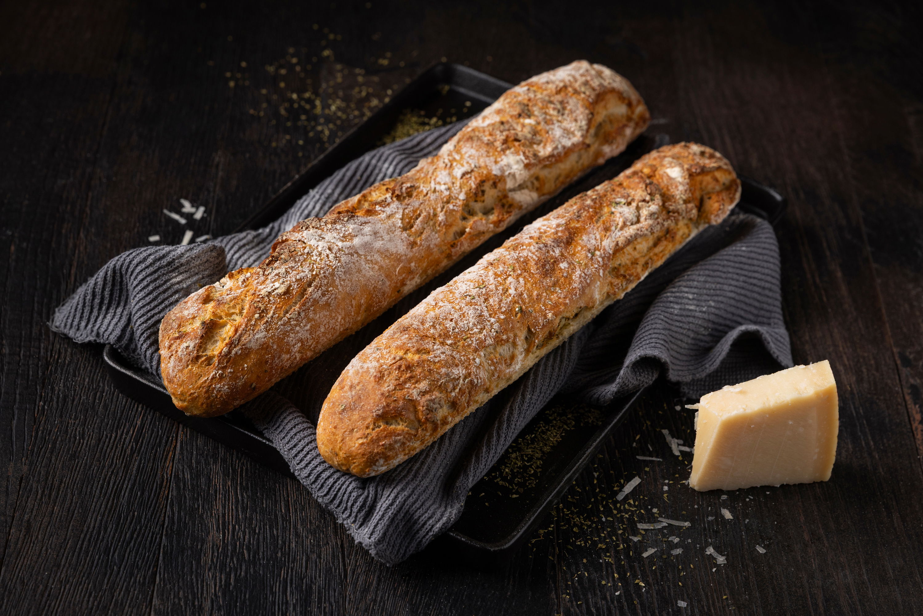 Magisches Cheese-Oregano Baguette