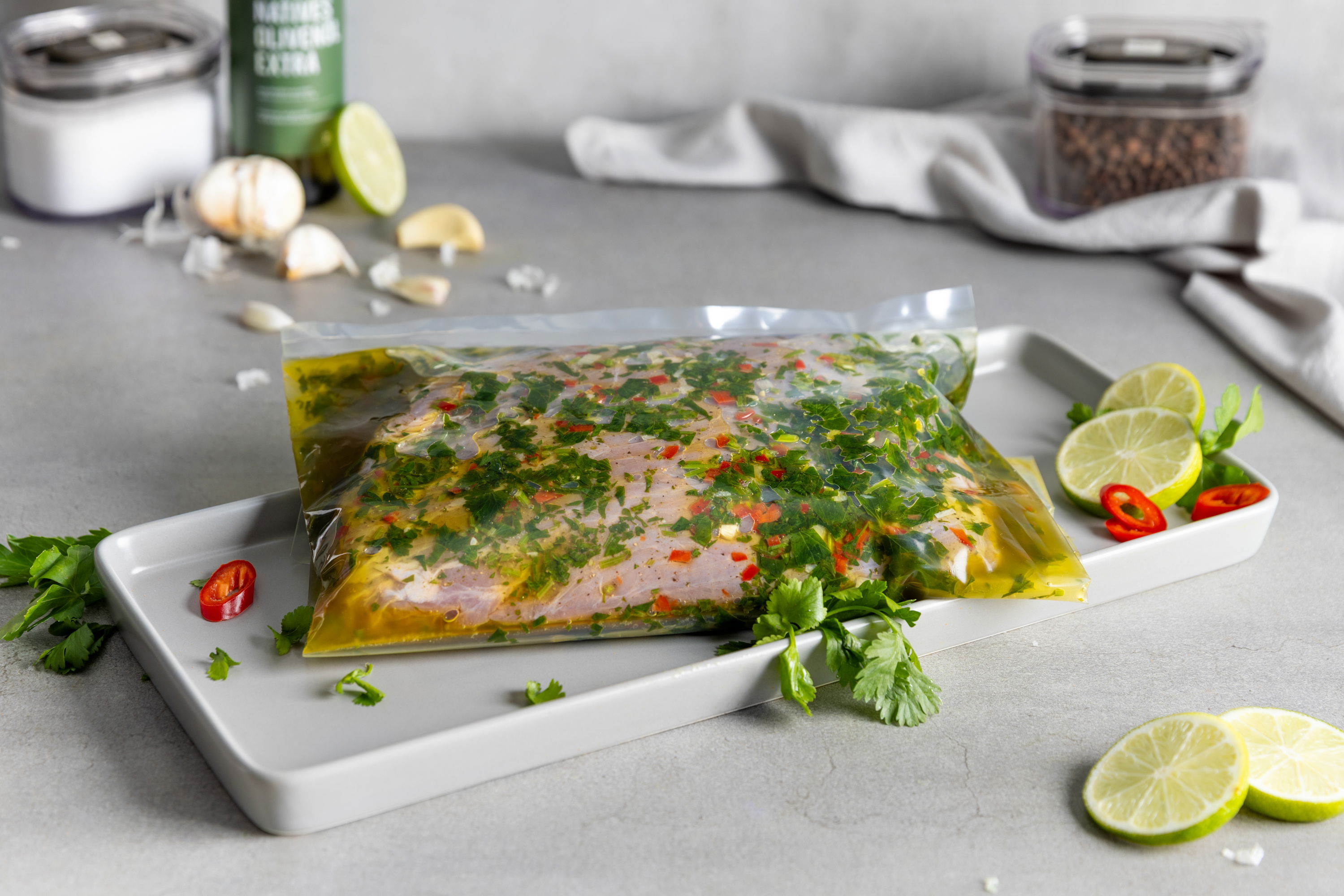 Chimichurri Steak-Marinade / Kräuter-Chili-Grillmarinade