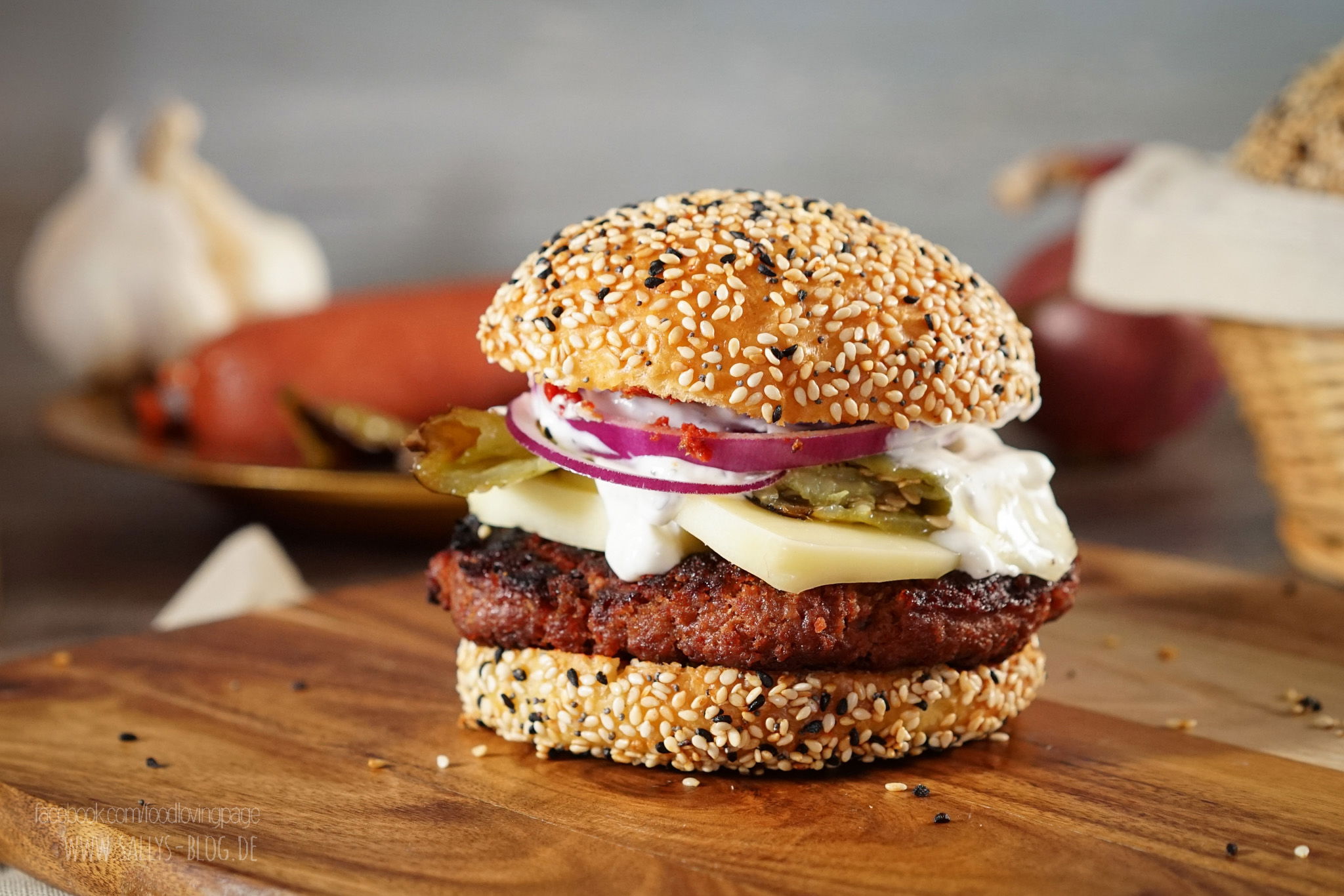 Sucuk Burger Deluxe / Simit Burger Brot