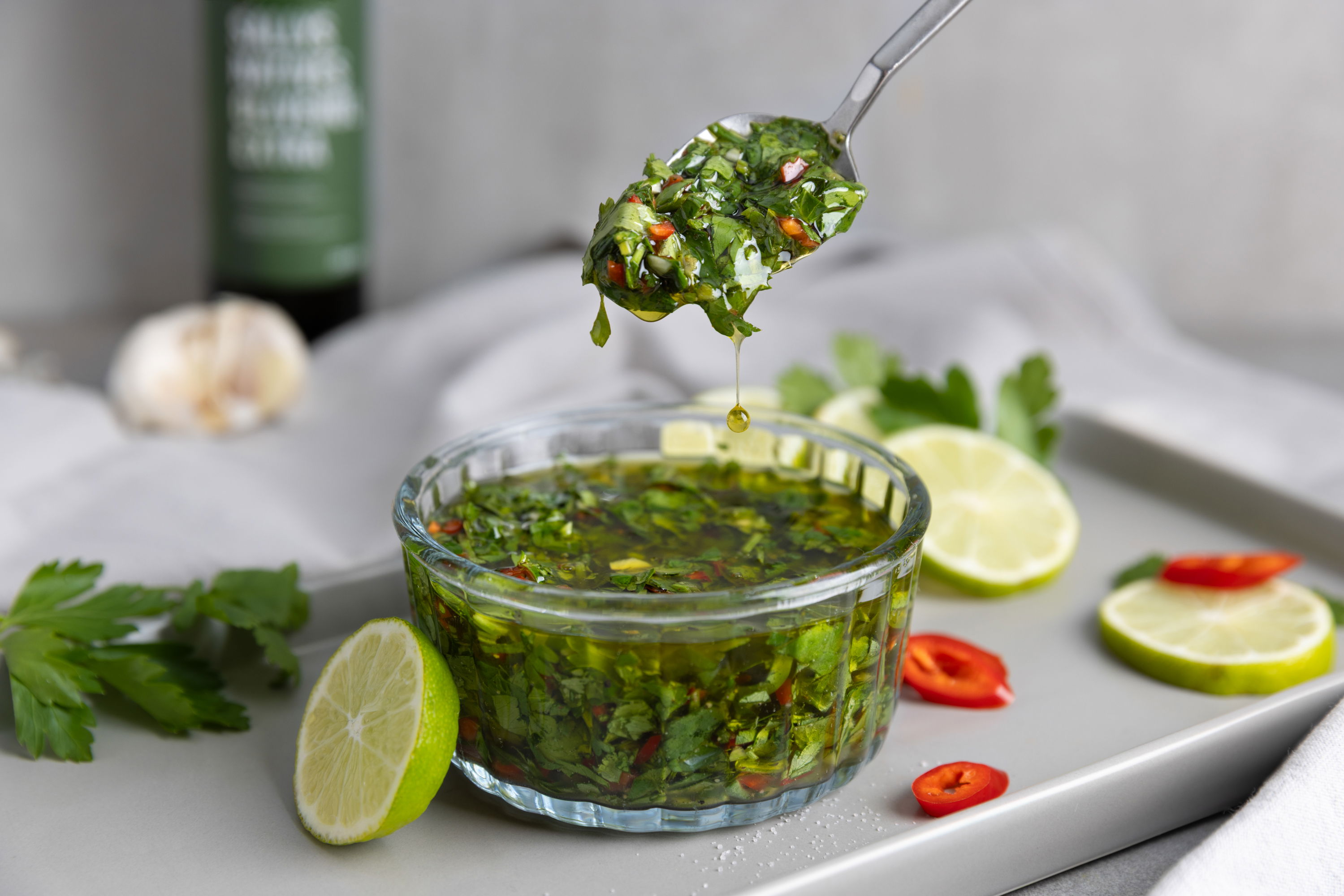 Chimichurri Steak-Marinade / Kräuter-Chili-Grillmarinade