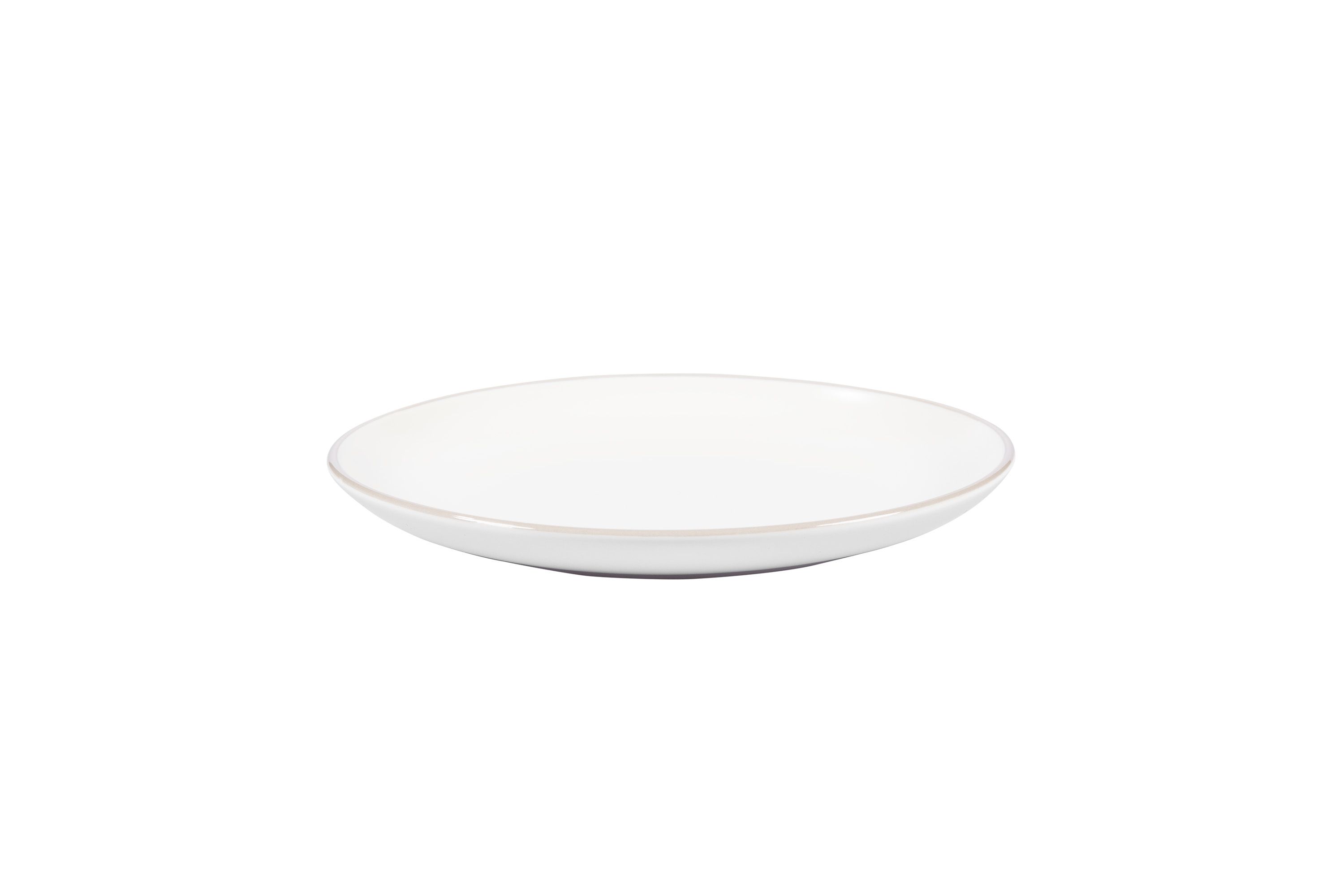 Ein weißer Stoneware-Teller