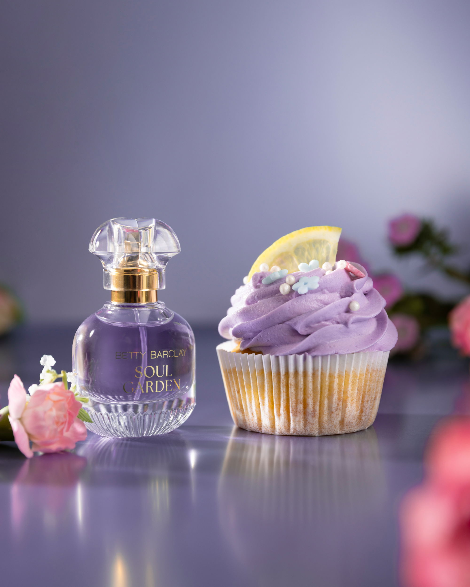 Apfel-Zitronen-Cupcakes / mit Pfirsichfüllung / Betty Barclay Soulgarden