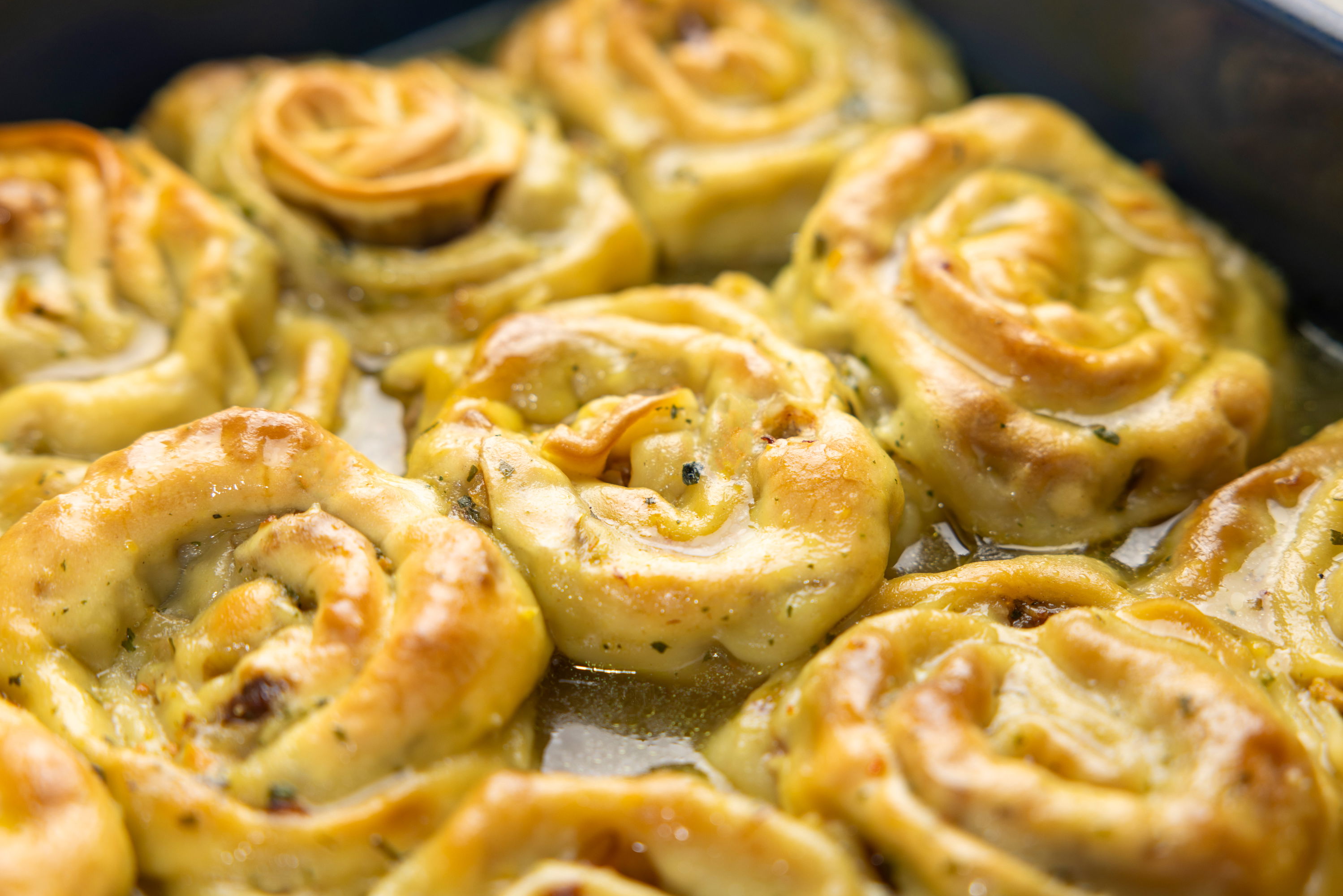Türkische Nudelschnecken aus dem Ofen / Sosyete Manti
