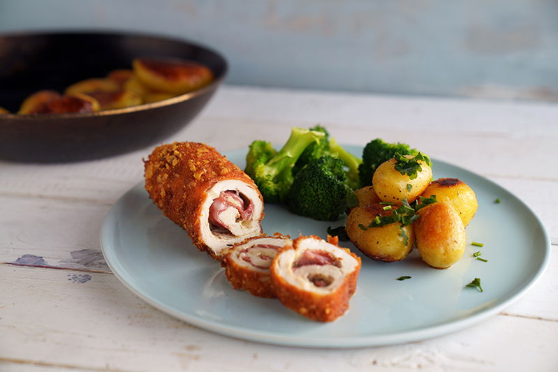 Hähnchen Cordon Bleu mal anders! Hähnchenrolle