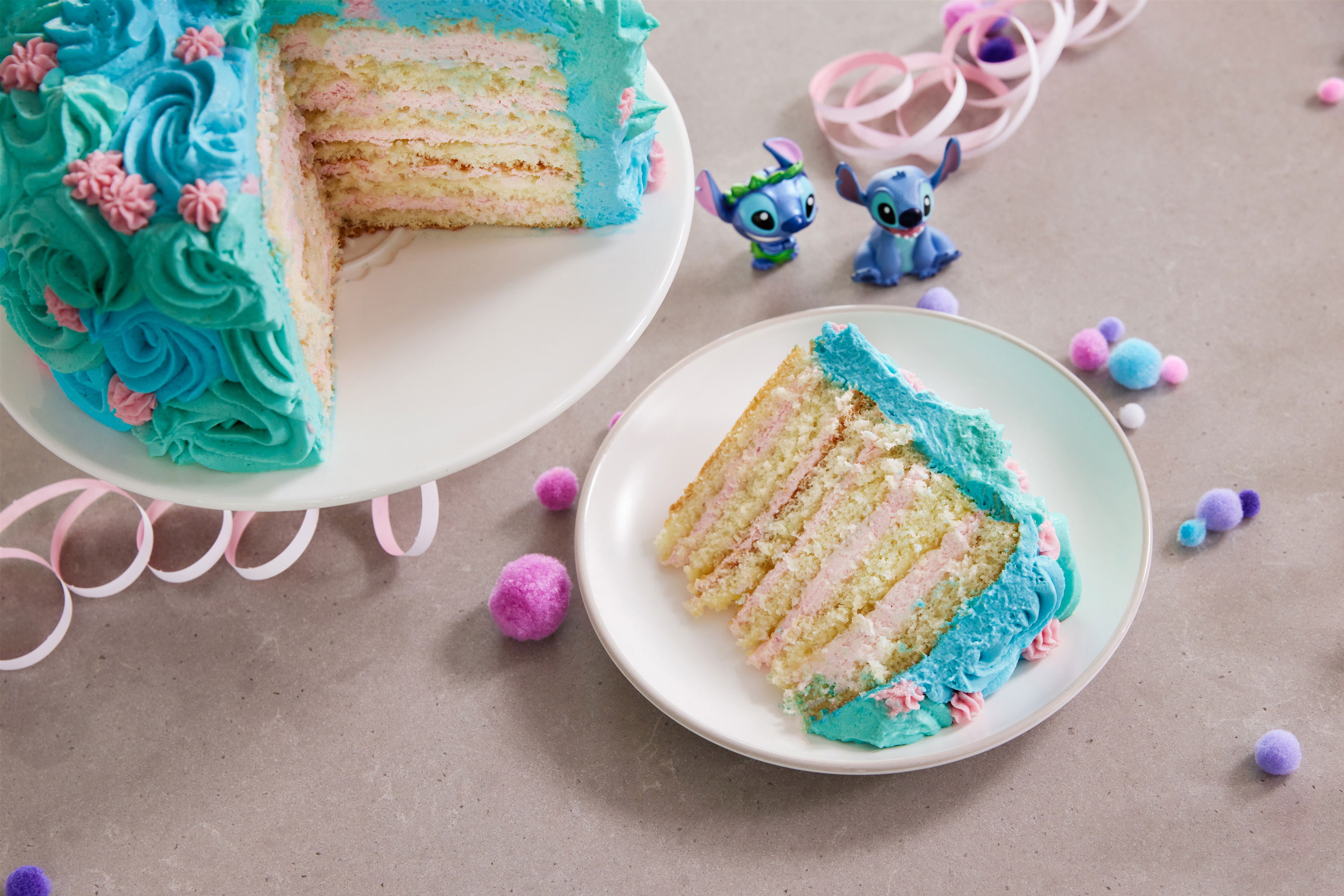 Stitch Torte / Ananas-Kokos Geburtstagstorte