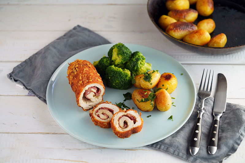Hähnchen Cordon Bleu mal anders! Hähnchenrolle