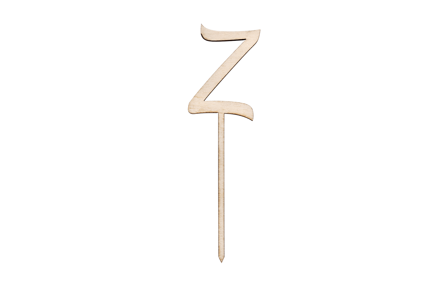 Ein Caketopper mit dem Buchstaben Z
