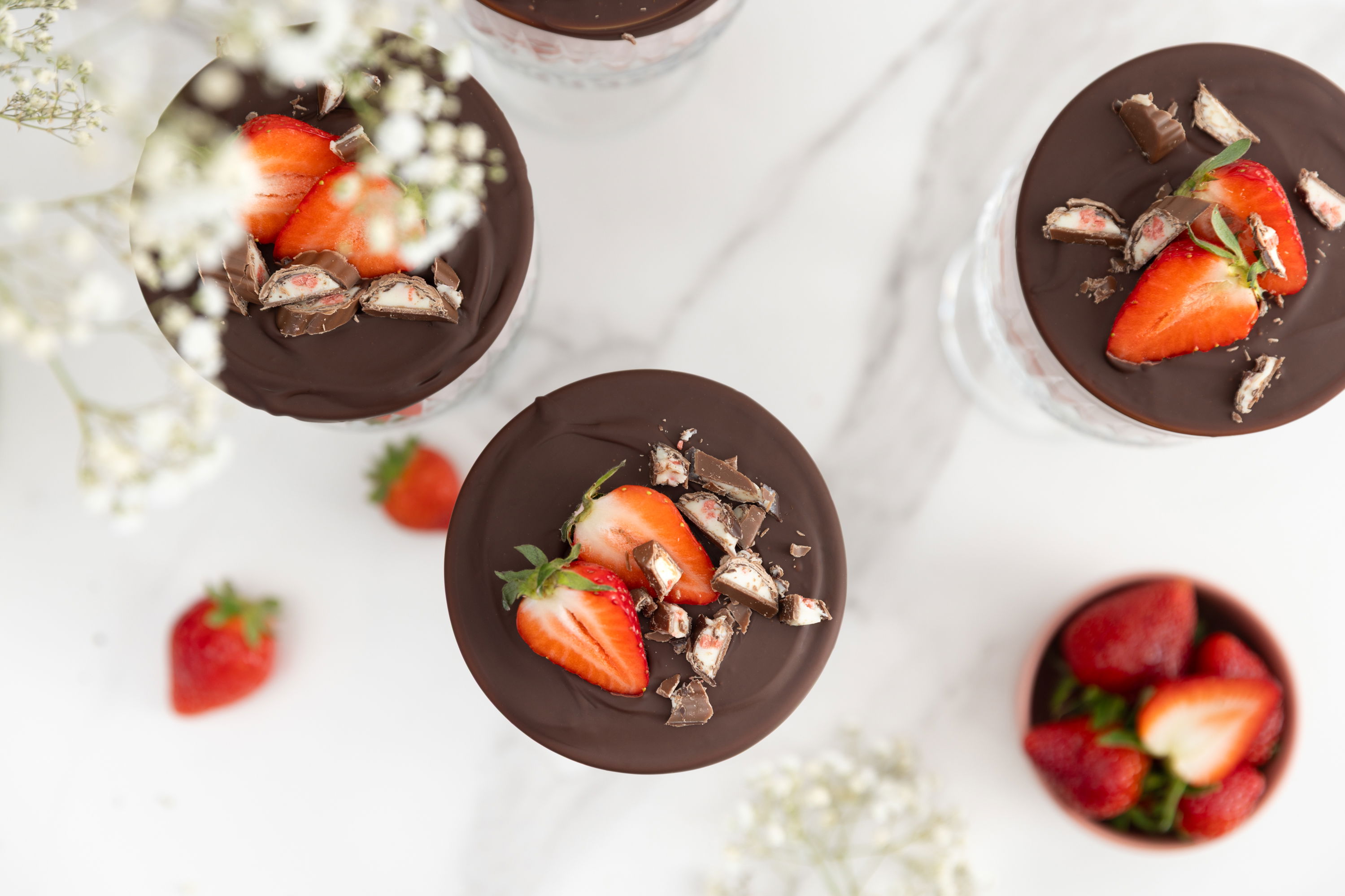 Erdbeer Glas Dessert / Yogurette Style