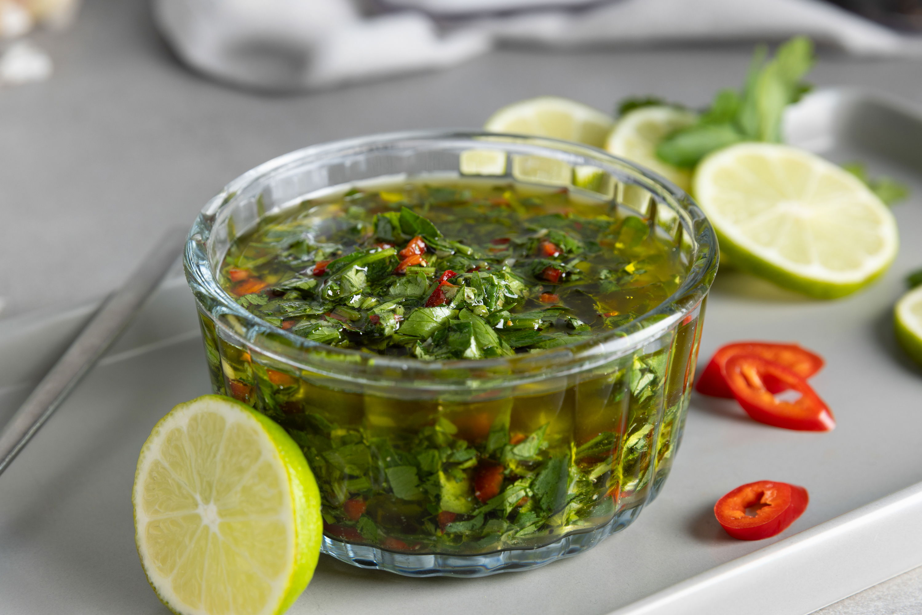 Chimichurri Steak-Marinade / Kräuter-Chili-Grillmarinade