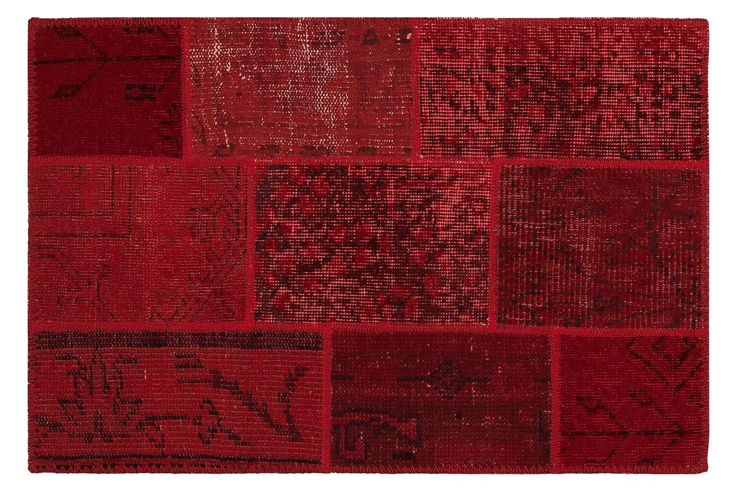 Eine rote Fußmatte