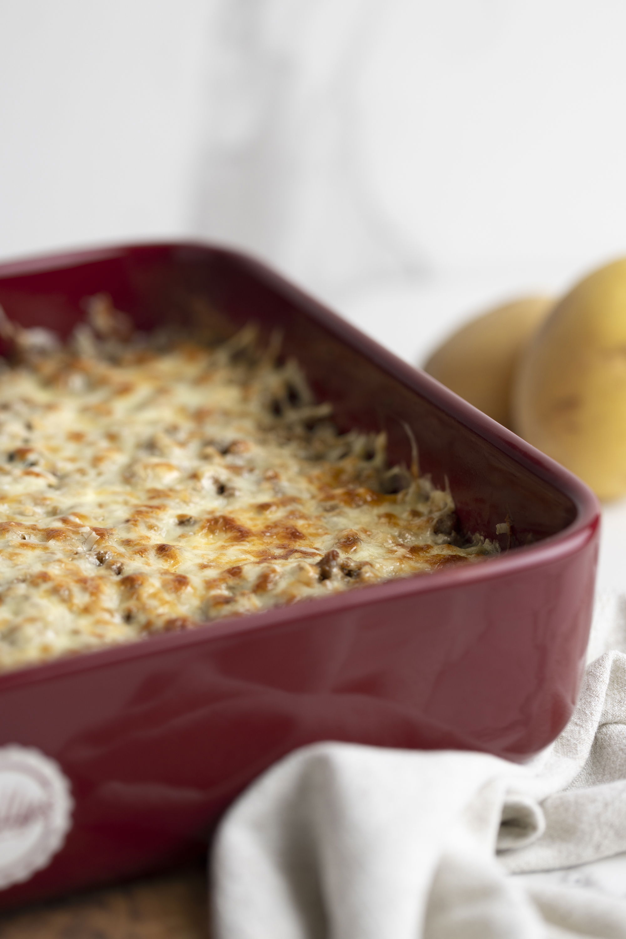 Würziges Hackfleisch-Kartoffelgratin