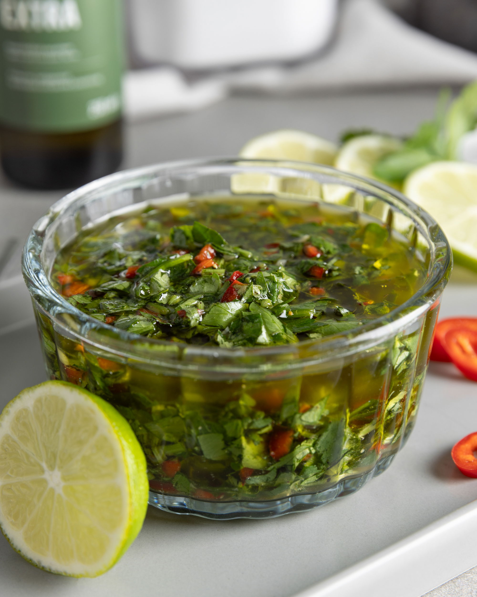 Chimichurri Steak-Marinade / Kräuter-Chili-Grillmarinade