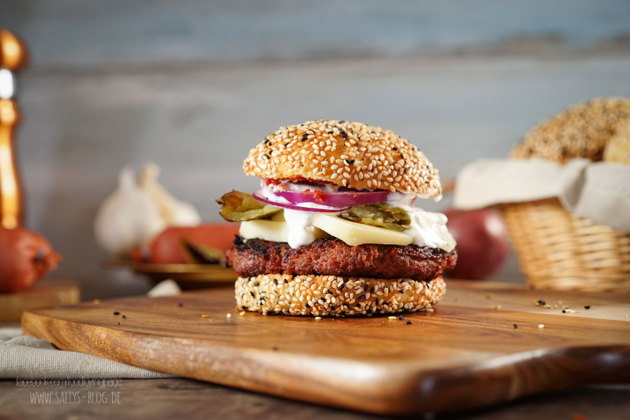 Sucuk Burger Deluxe / Simit Burger Brot