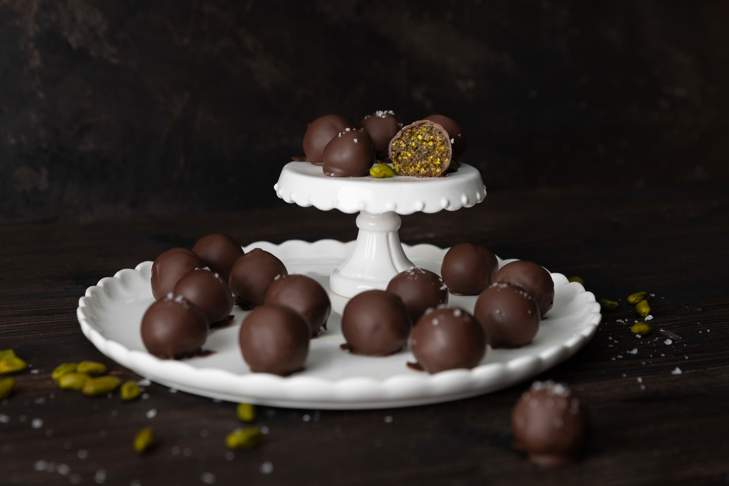 Pistazienkugeln / Pistazien-Dattel-Pralinen