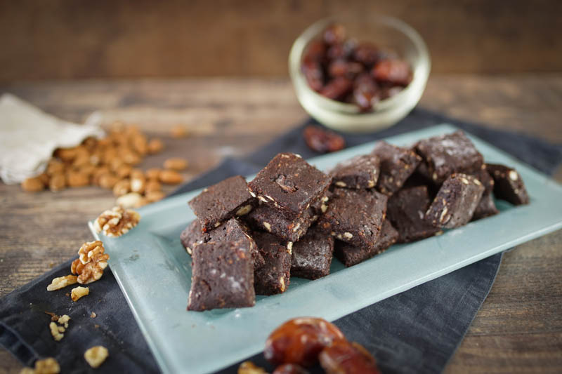 5 Minuten Power Brownies / ohne Zucker / no Bake