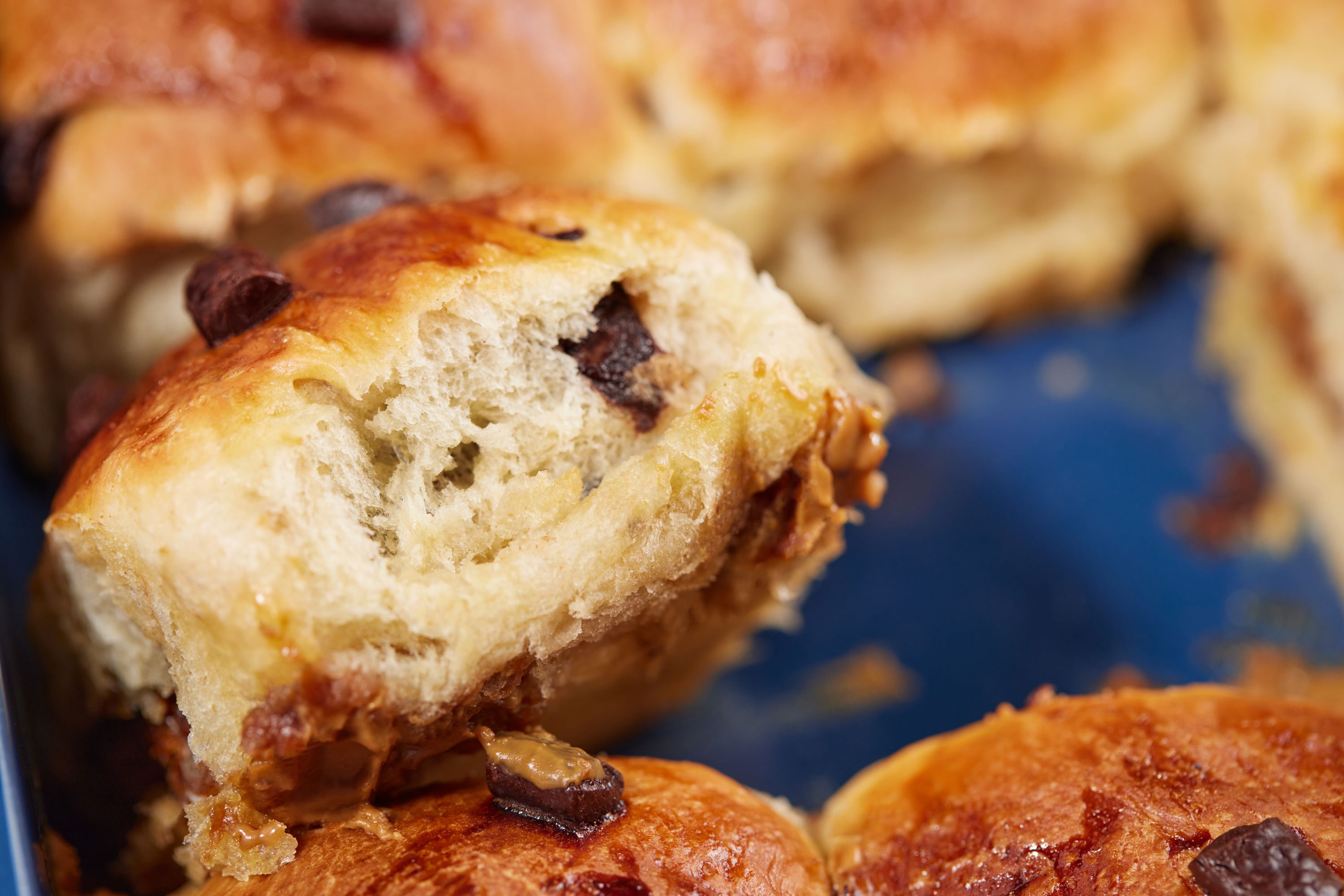 Gefüllte Schokobrötchen
