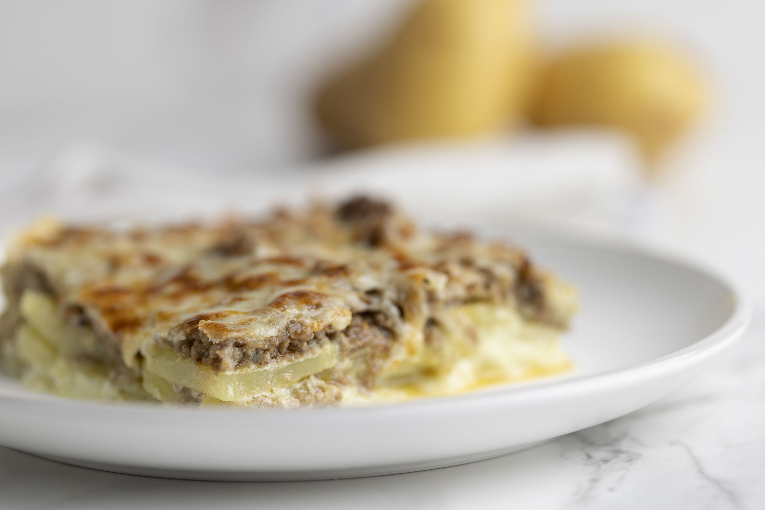 Würziges Hackfleisch-Kartoffelgratin