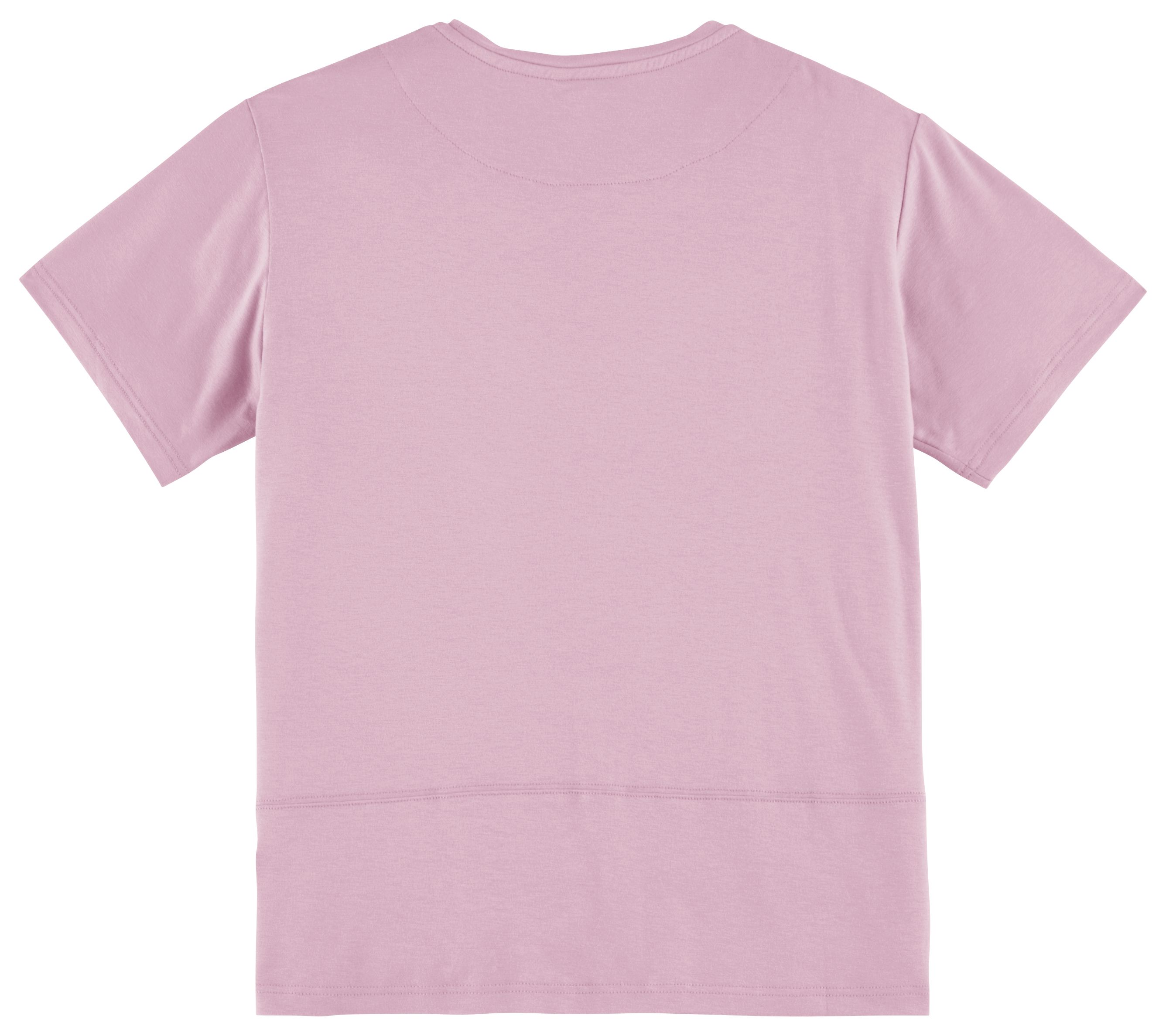 Die Rückseite des rosa Emilia-Shirts