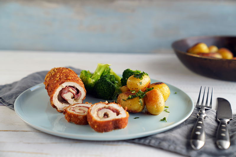 Hähnchen Cordon Bleu mal anders! Hähnchenrolle