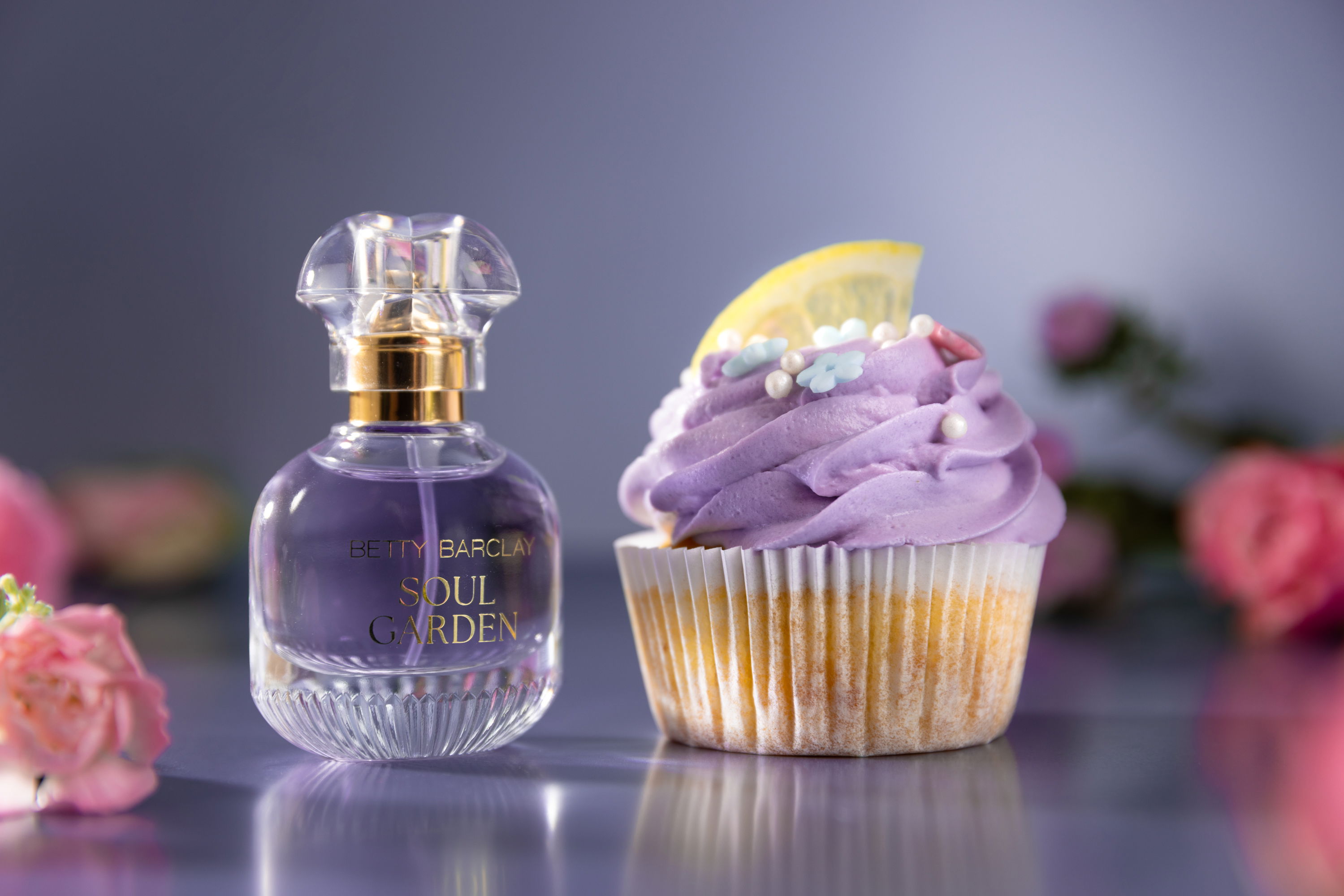 Apfel-Zitronen-Cupcakes / mit Pfirsichfüllung / Betty Barclay Soulgarden