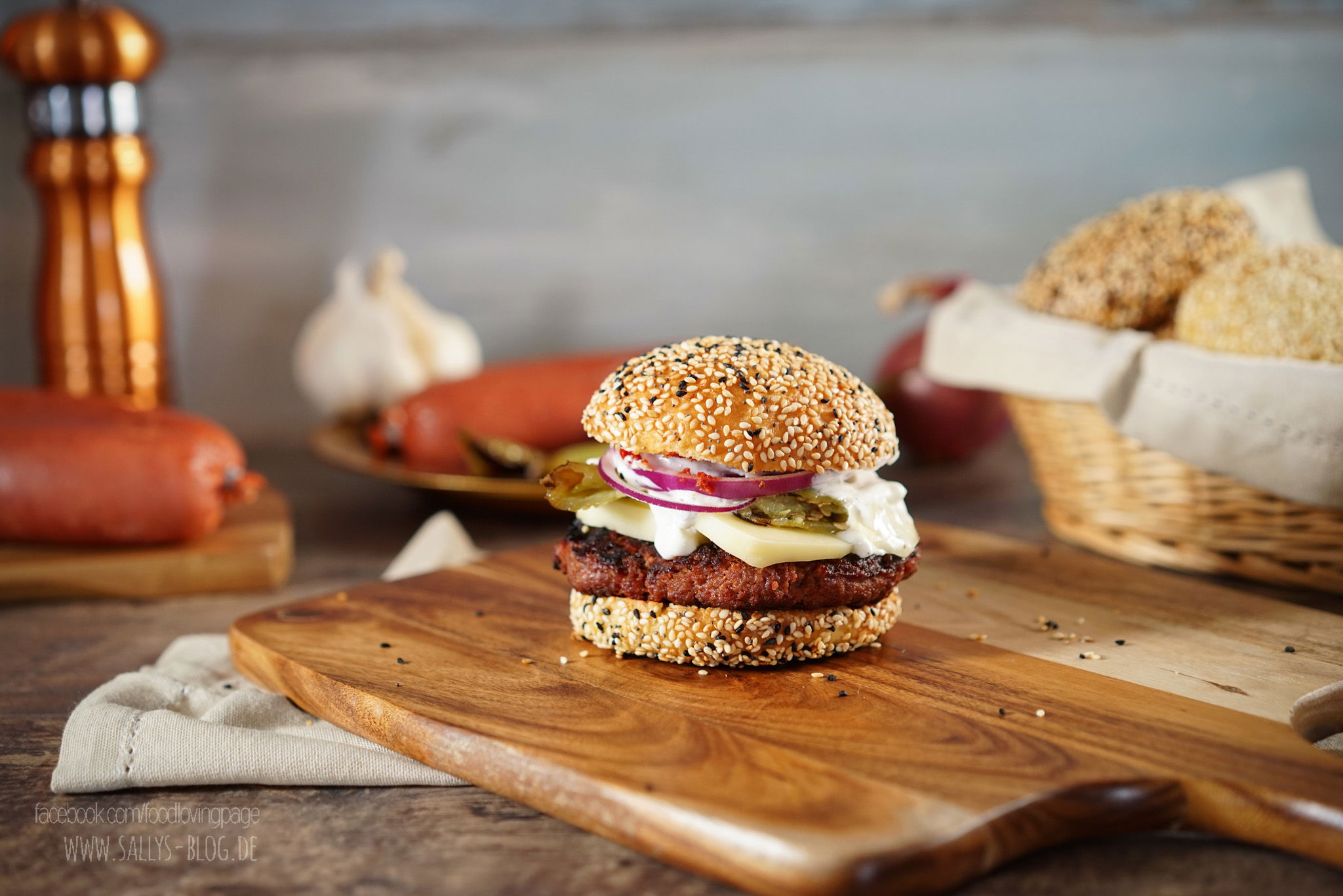 Sucuk Burger Deluxe / Simit Burger Brot