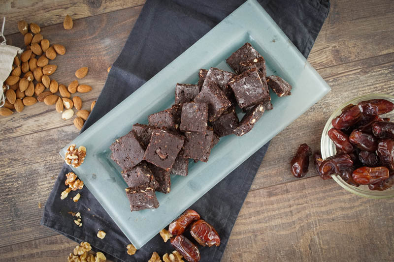 5 Minuten Power Brownies / ohne Zucker / no Bake