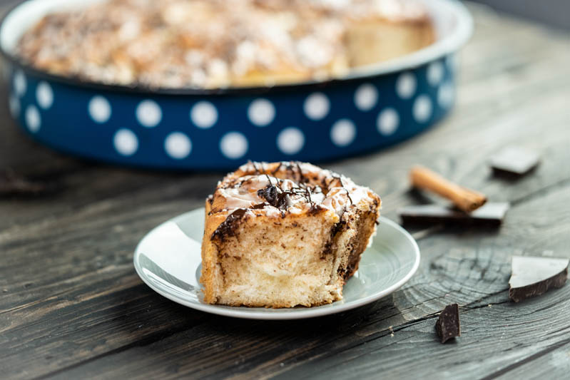 Schoko Zimtschnecken / Cinnamon Chocolate Rolls / VEGAN
