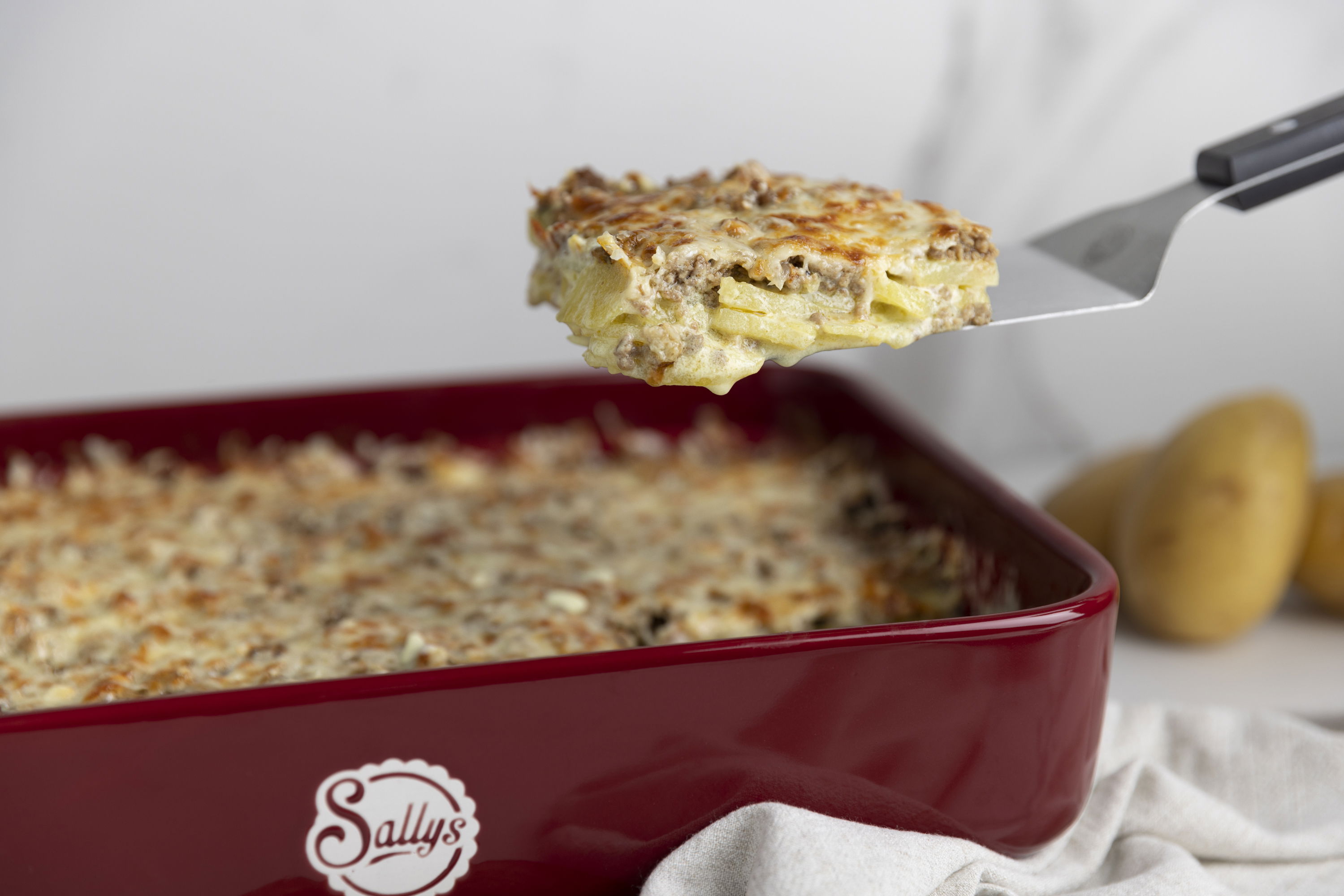 Würziges Hackfleisch-Kartoffelgratin