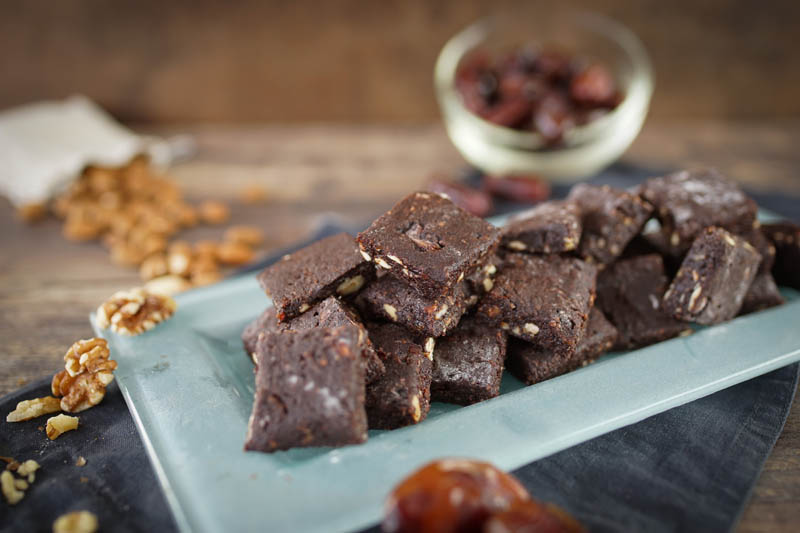 5 Minuten Power Brownies / ohne Zucker / no Bake