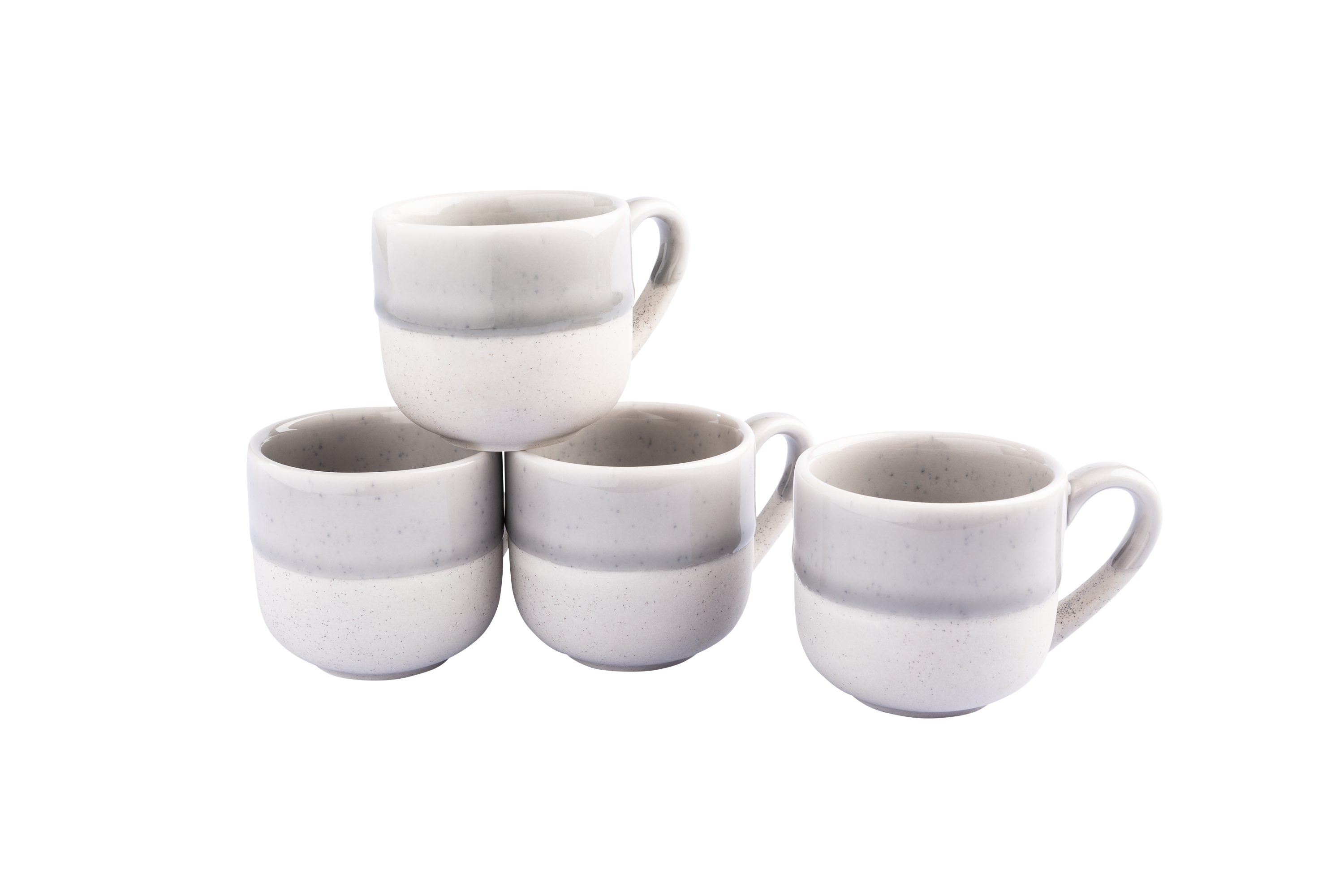 Weiße Keramik-Tassen