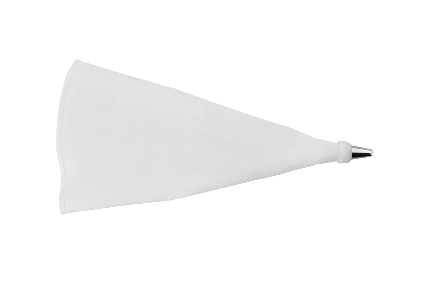 Ein weißer Spritzbeutel mit Tülle