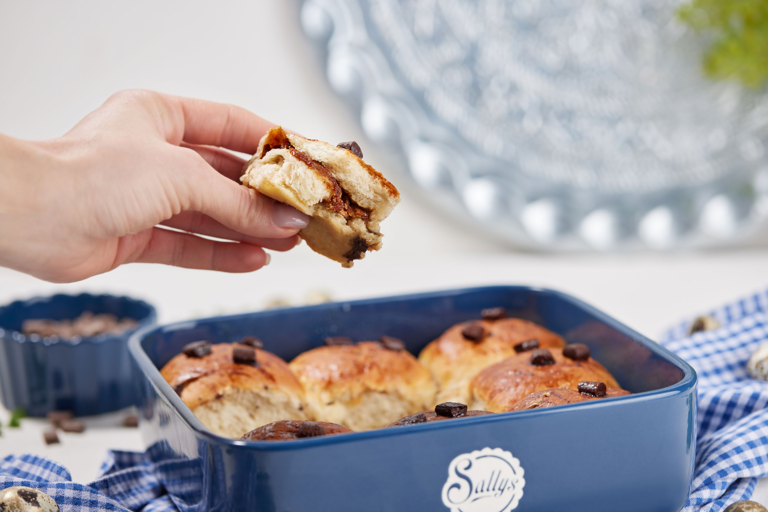 Gefüllte Schokobrötchen