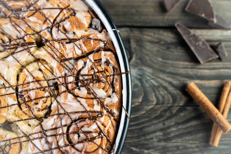 Schoko Zimtschnecken / Cinnamon Chocolate Rolls / VEGAN