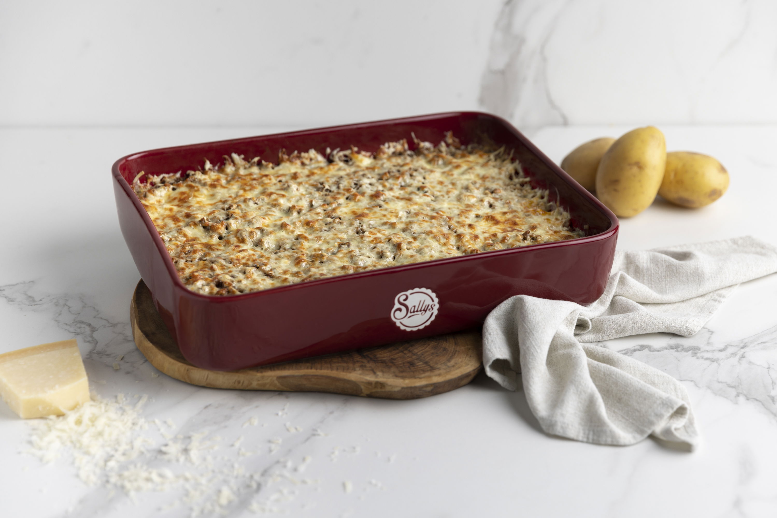Würziges Hackfleisch-Kartoffelgratin