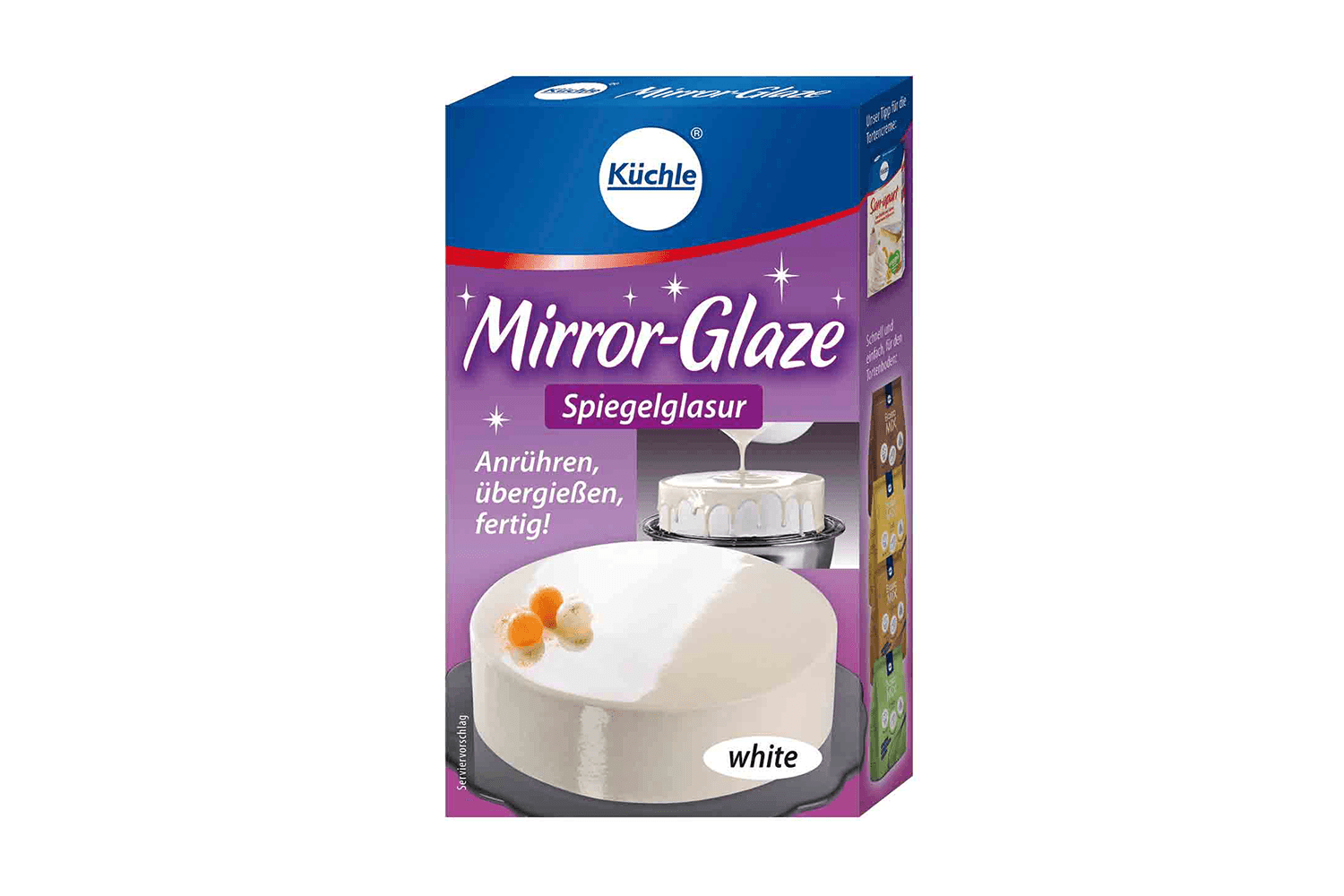 Eine Packung Mirror Glaze white