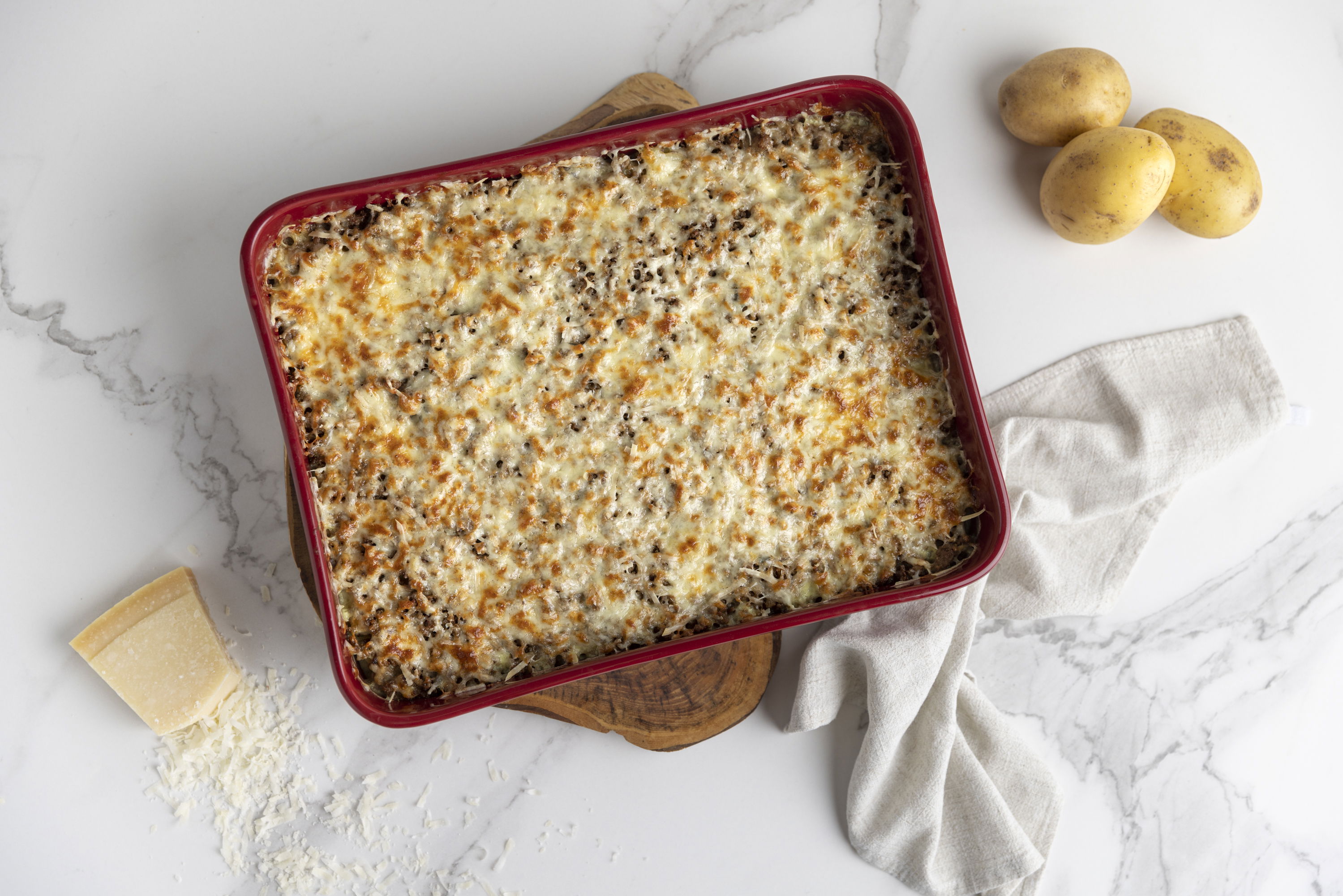Würziges Hackfleisch-Kartoffelgratin