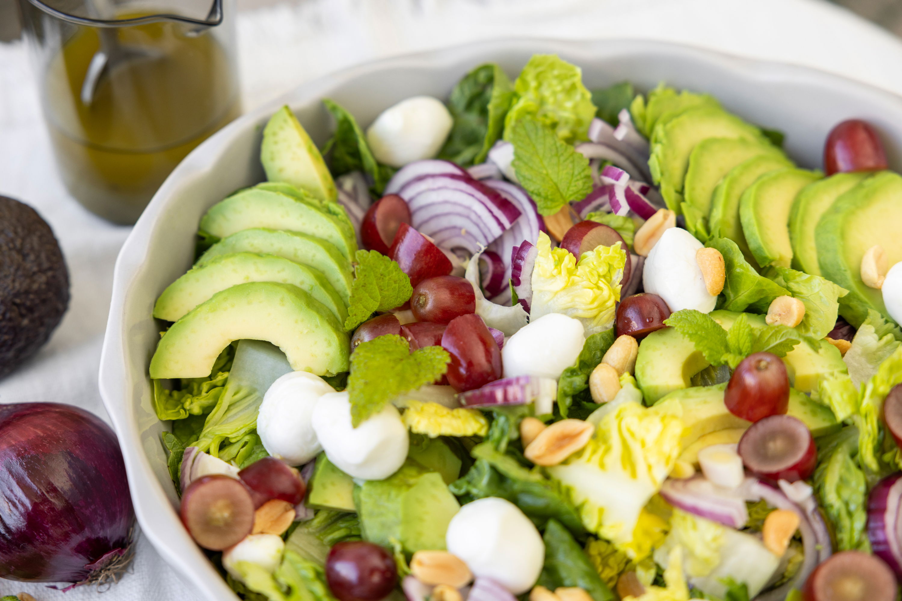 Avocado Salat / Sommersalat mit Trauben